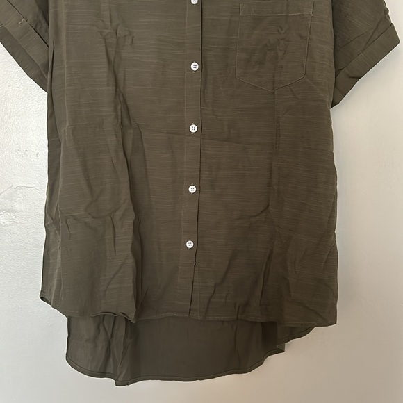Green Button-Down Shirt - Picture 5 of 7
